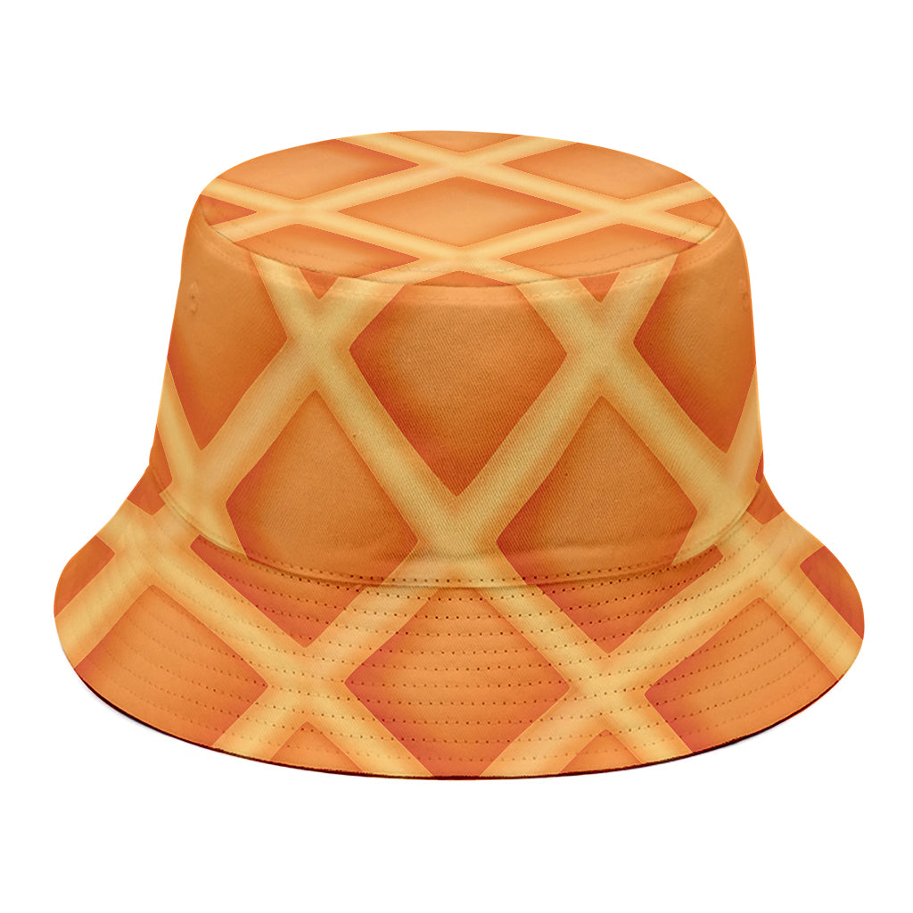 Waffle Print Bucket Hat