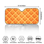Waffle Print Car Windshield Sun Shade