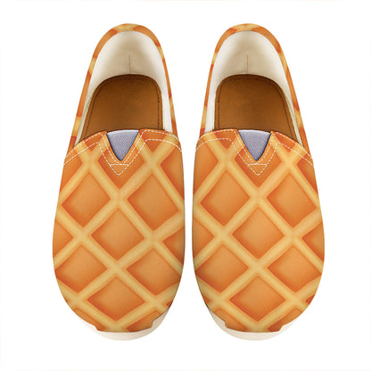 Waffle Print Casual Shoes