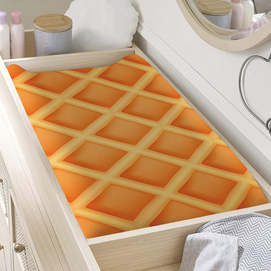 Waffle Print Changing Pad Cover