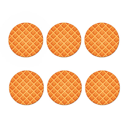 Waffle Print Coaster Set