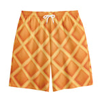 Waffle Print Cotton Shorts