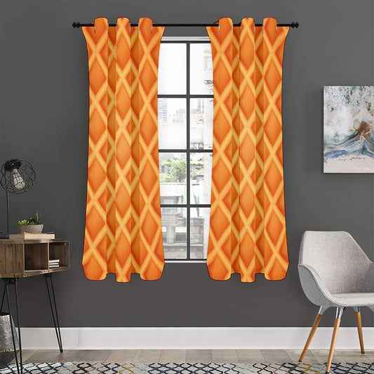 Waffle Print Curtain