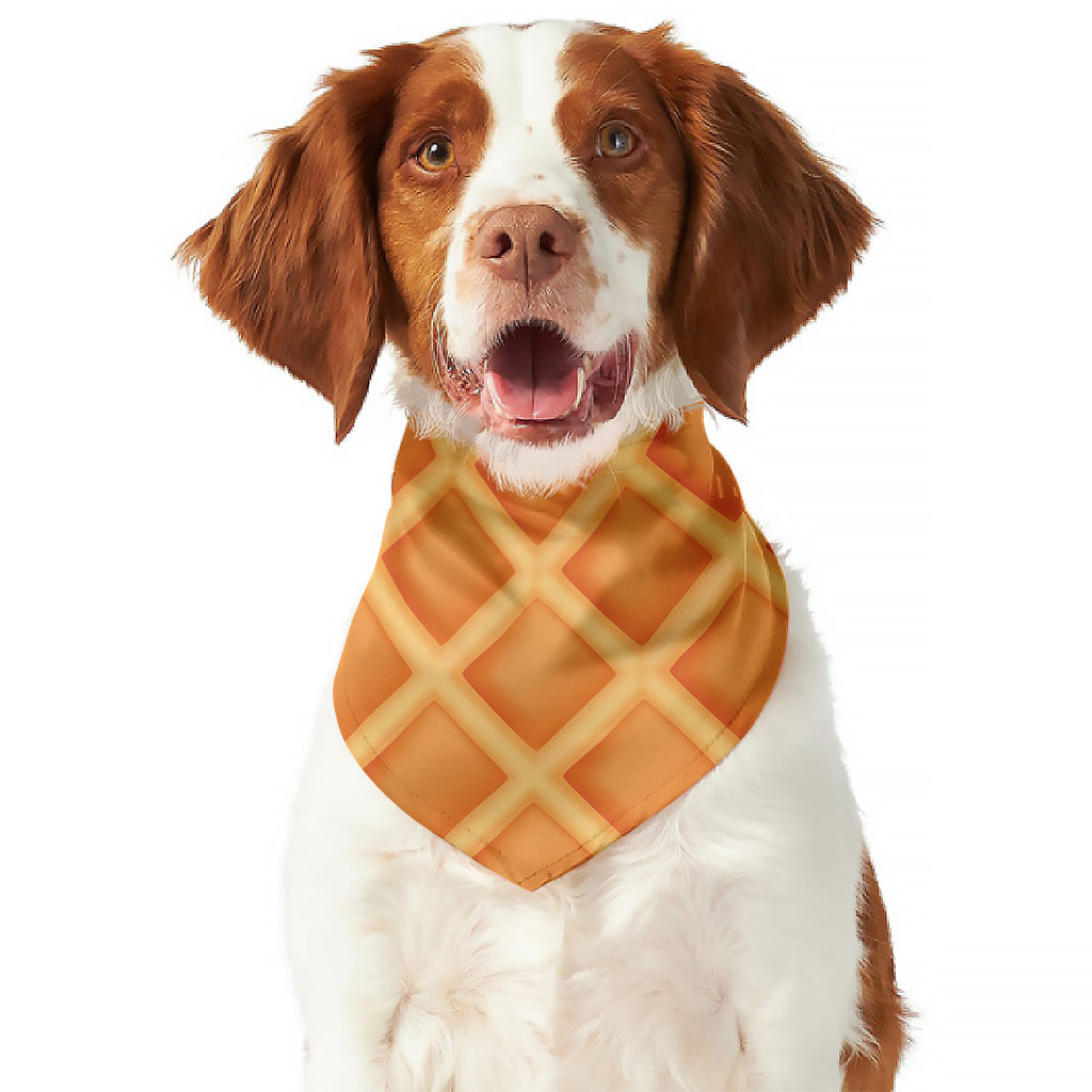 Waffle Print Dog Bandana