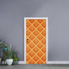 Waffle Print Door Sticker