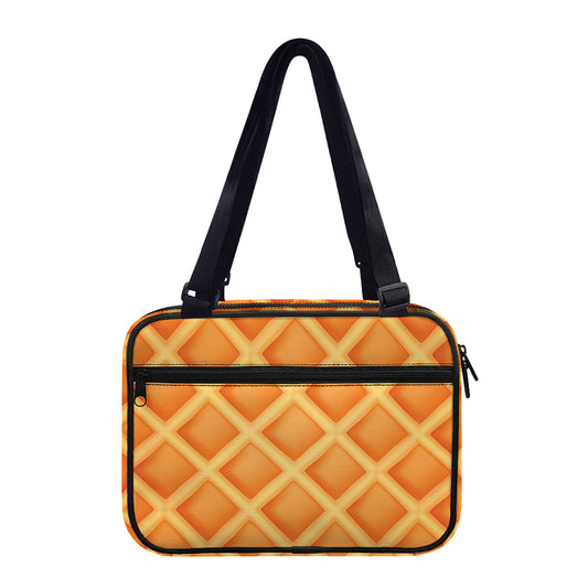 Waffle Print Double Strap Bible Bag