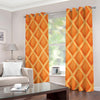 Waffle Print Extra Wide Grommet Curtains