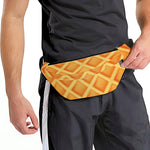 Waffle Print Fanny Pack