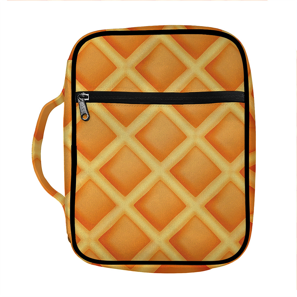 Waffle Print Front Pocket Bible Bag