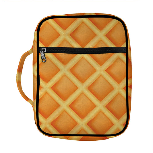 Waffle Print Front Pocket Bible Bag