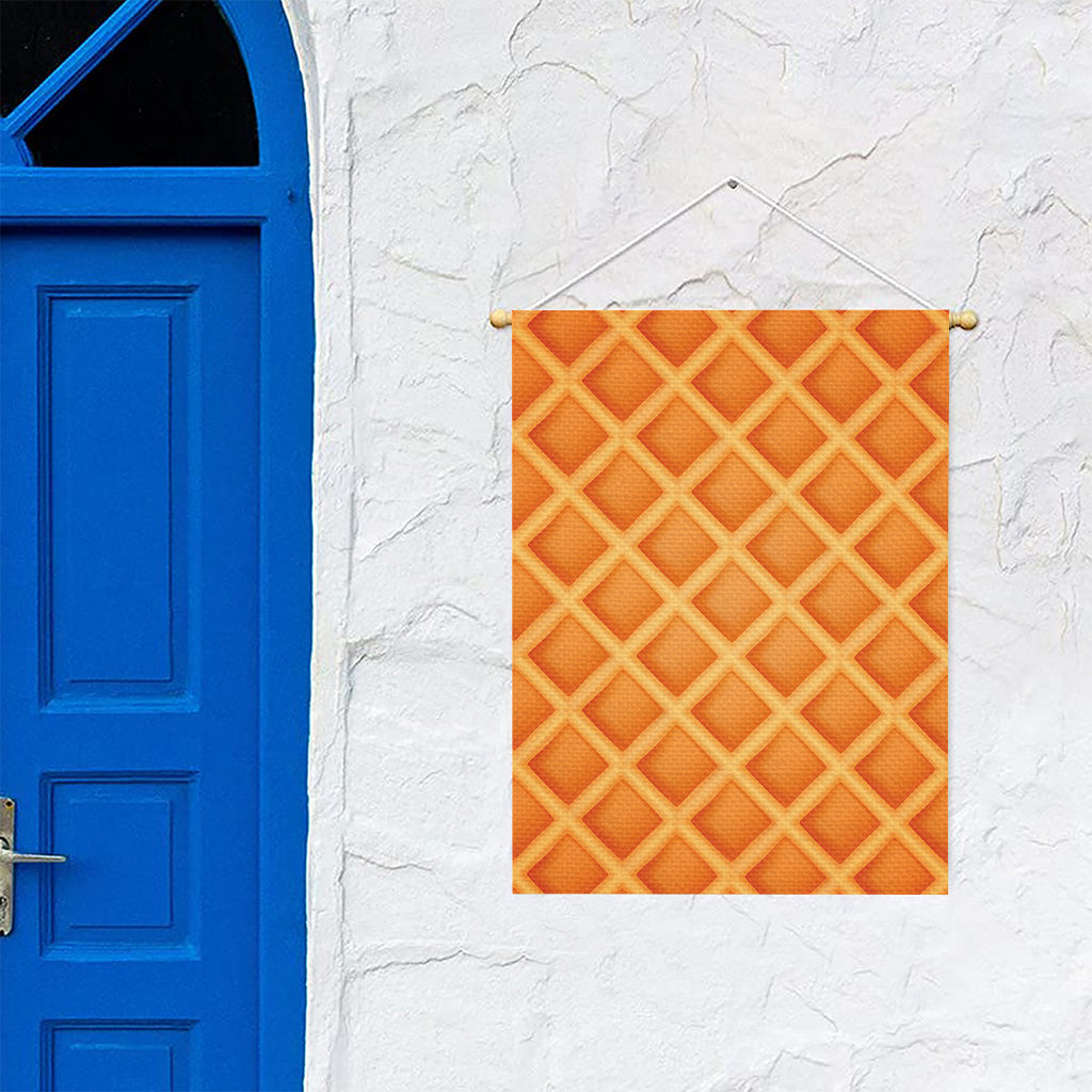 Waffle Print Garden Flag