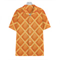 Waffle Print Hawaiian Shirt