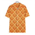 Waffle Print Hawaiian Shirt