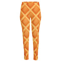 Waffle Print High-Waisted Pocket Leggings