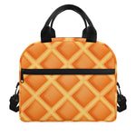 Waffle Print Insulated Lunch Bag