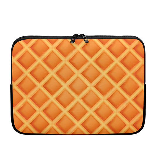 Waffle Print Laptop Sleeve