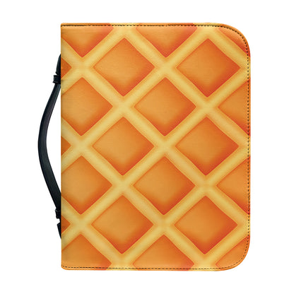 Waffle Print Leather Bible Cover