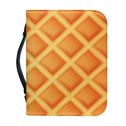Waffle Print Leather Bible Cover