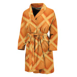 Waffle Print Men's Bathrobe