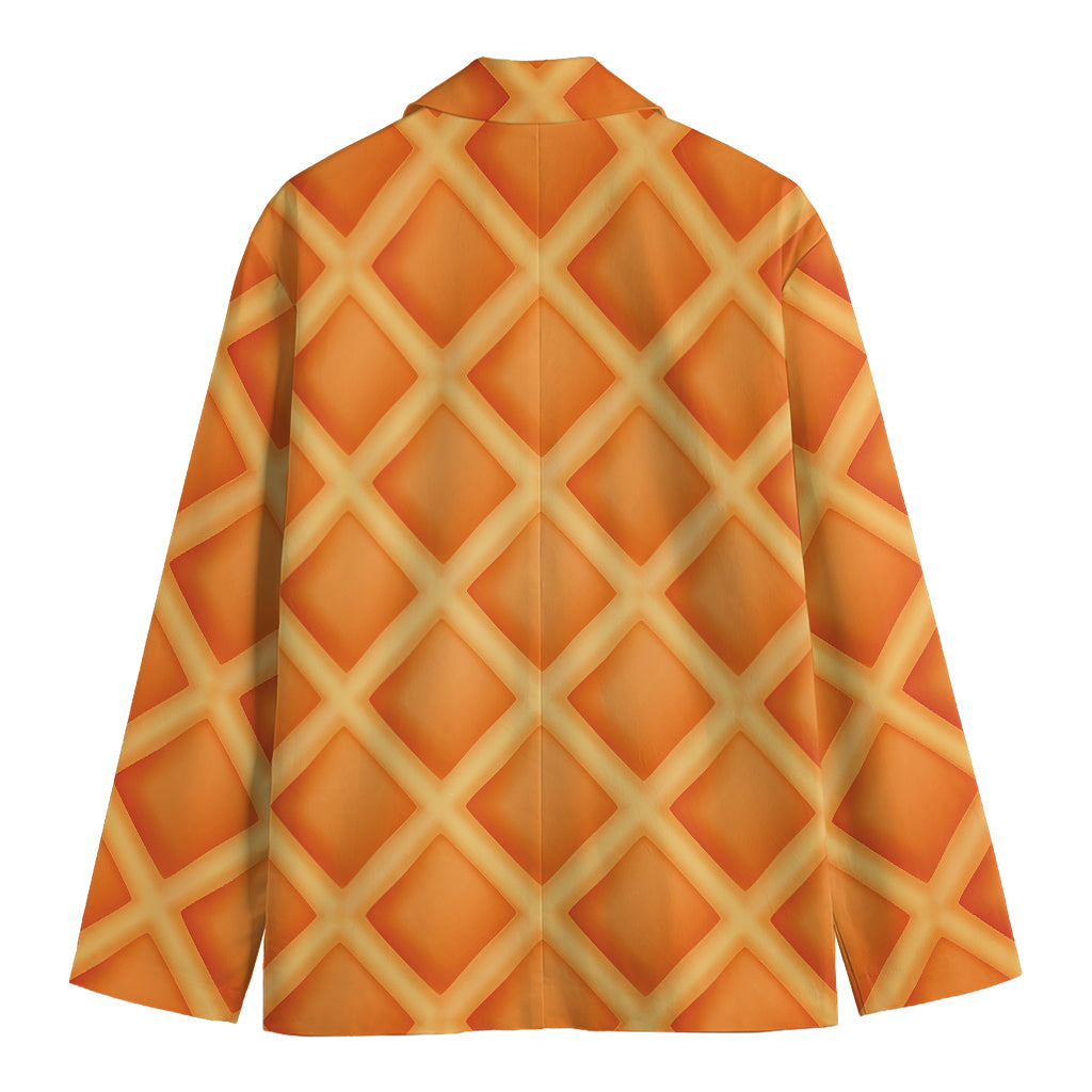 Waffle Print Men's Blazer