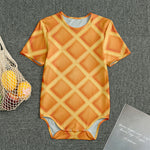Waffle Print Men's Bodysuit