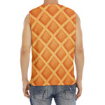 Waffle Print Men's Fitness Tank Top