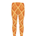 Waffle Print Men's Leggings