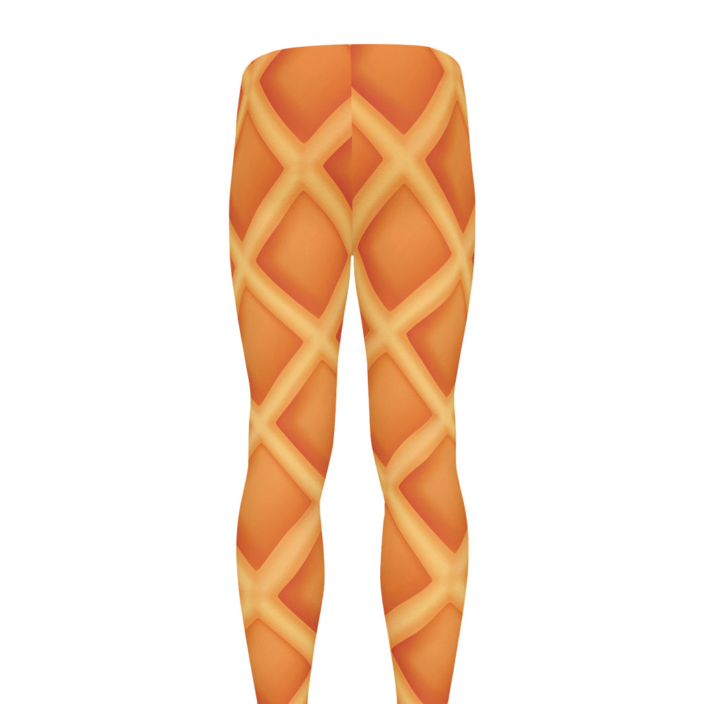 Waffle Print Men's leggings