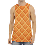 Waffle Print Men's Muscle Tank Top