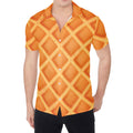 Waffle Print Men's Shirt