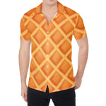 Waffle Print Men's Shirt