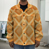 Waffle Print Men's Shirt Jacket