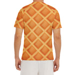 Waffle Print Men's Short Sleeve Rash Guard