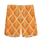 Waffle Print Men's Sports Shorts