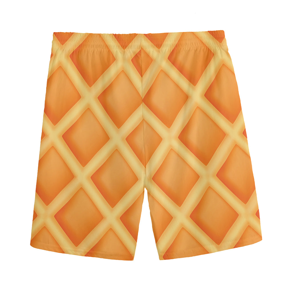 Waffle Print Men's Sports Shorts
