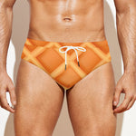 Waffle Print Men's Swim Briefs