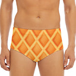 Waffle Print Men's Triangle Swim Briefs