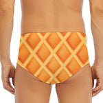 Waffle Print Men's Triangle Swim Briefs