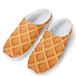 Waffle Print Mesh Casual Shoes