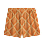Waffle Print Mesh Shorts
