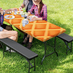 Waffle Print Picnic Table Cover