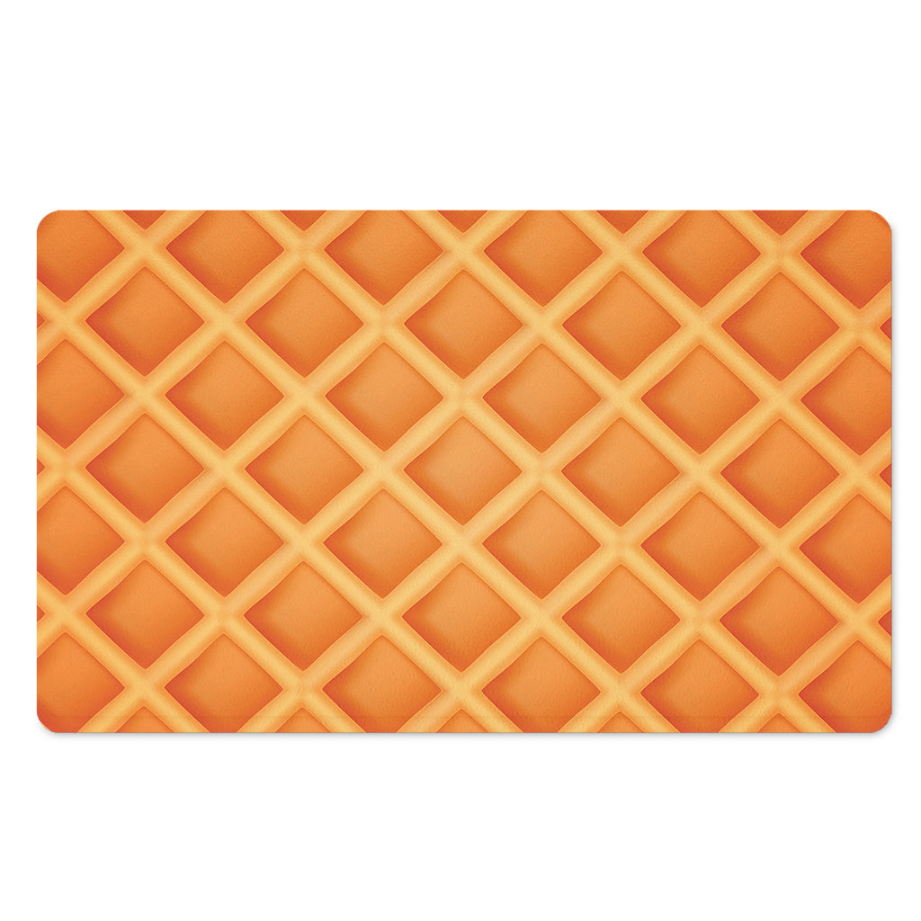 Waffle Print Polyester Doormat