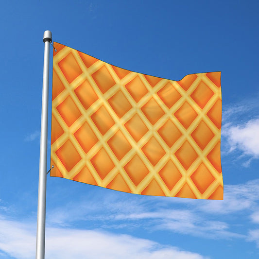 Waffle Print Polyester Flag