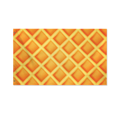 Waffle Print Polyester Flag
