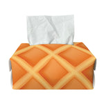 Waffle Print Rectangle Tissue Box Cover