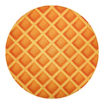 Waffle Print Round Blanket