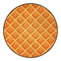Waffle Print Round Floor Mat