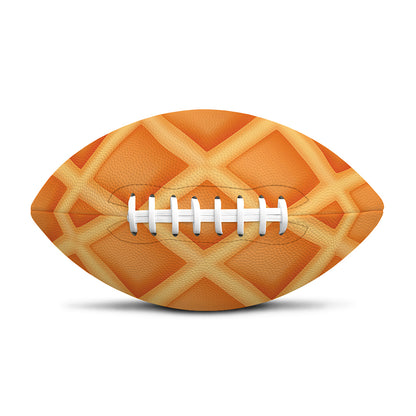 Waffle Print Rugby Ball