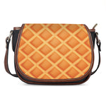 Waffle Print Saddle Bag