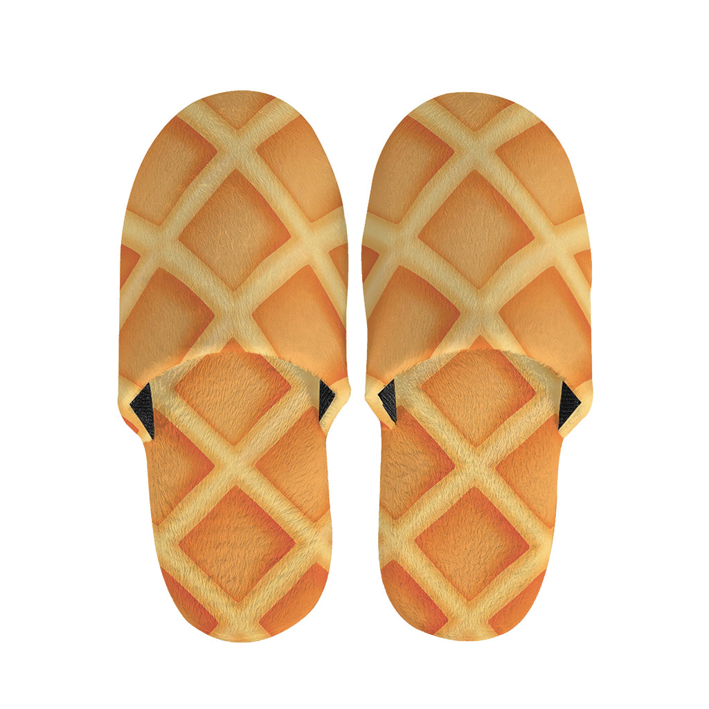 Waffle Print Slippers
